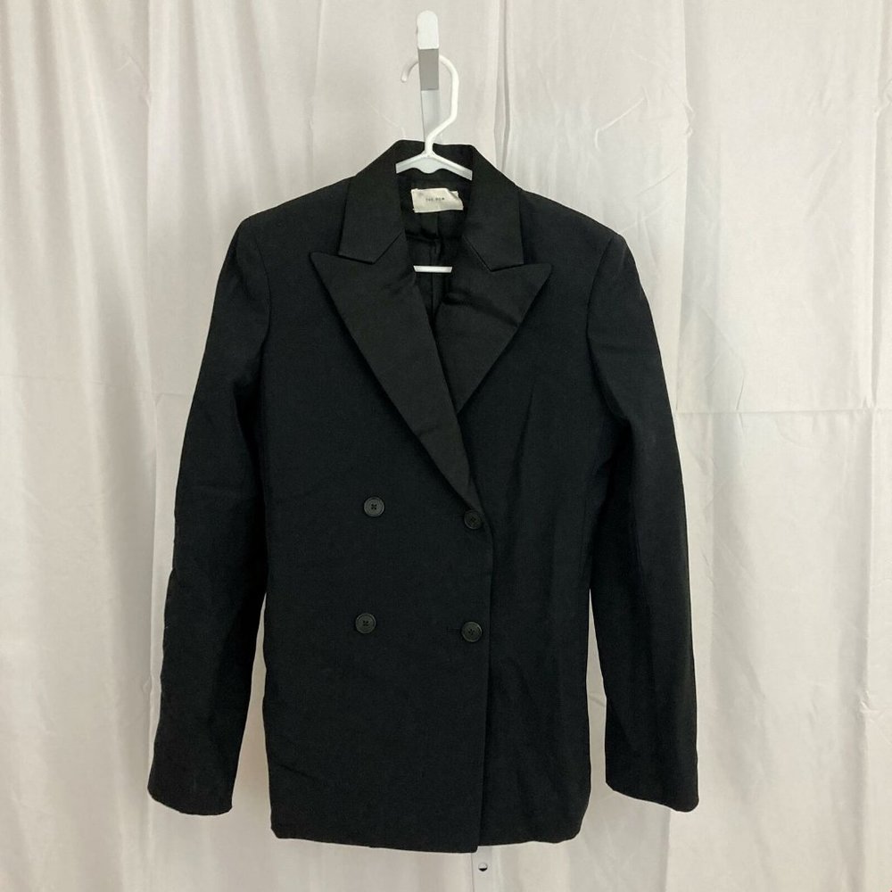 The Row Nordstrom NEW Women's Size 6 Wool and Silk Professional Black Blazer NWT